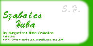 szabolcs huba business card